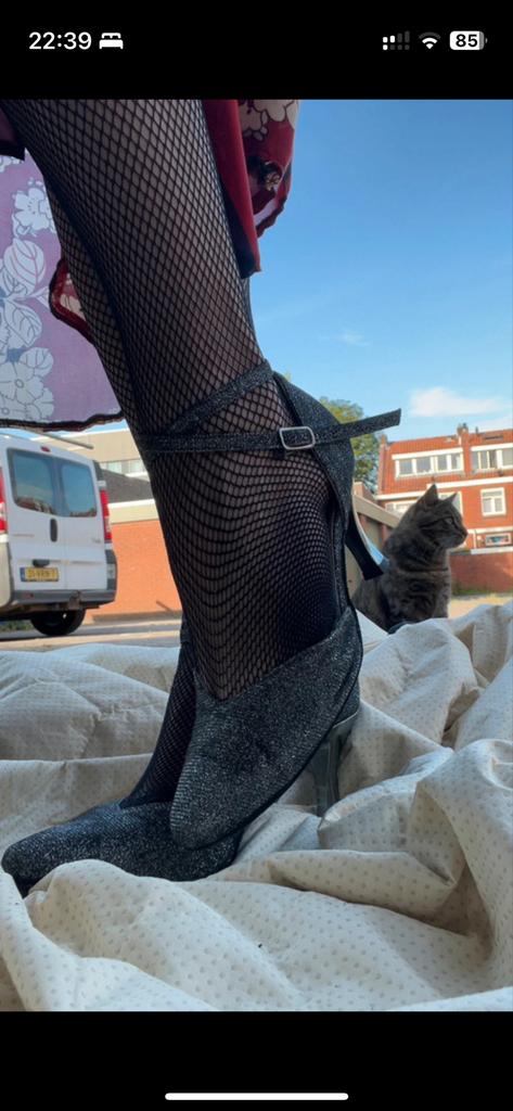 Werner Kern Glitter Ballroom Schoenen, Zwart, Dansschoenen, Ophalen of Verzenden, Zo goed als nieuw