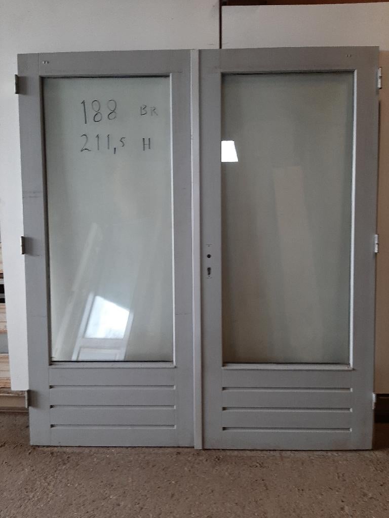 tuindeuren, Doe-het-zelf en Verbouw, Kozijnen en Schuifpuien, Gebruikt, Overige typen, Inclusief glas, 225 cm of meer