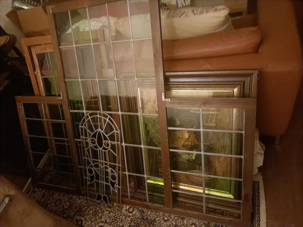 Diverse glas in lood ramen eyecatcher sfeer, Ophalen of Verzenden