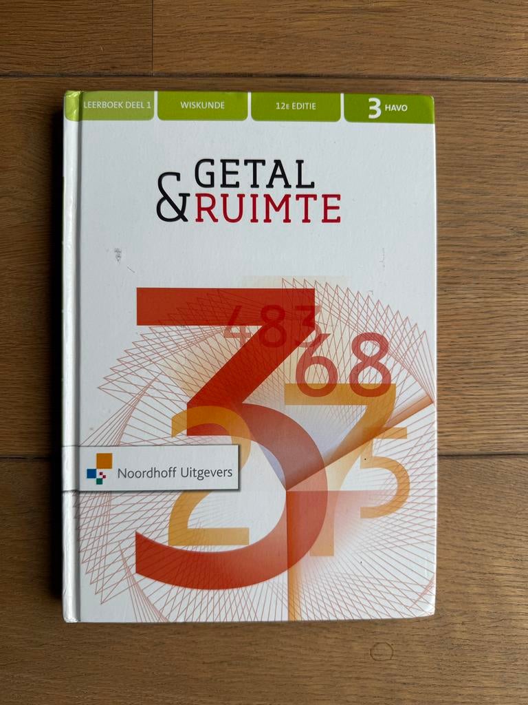 Wiskunde getal en ruimte 3havo 12e editie deel 1, Ophalen of Verzenden, Zo goed als nieuw, HAVO