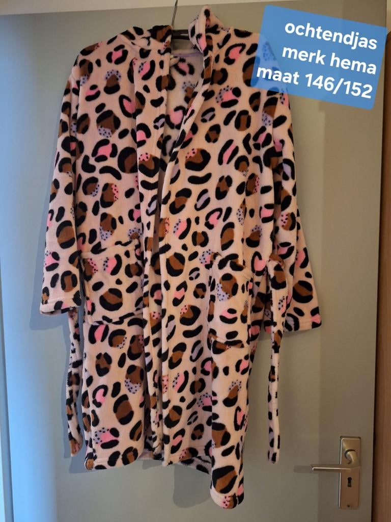 Hema ochtendjas maat 146/152, Kinderen en Baby's, Kinderkleding | Maat 146, Meisje, Ophalen of Verzenden, Zo goed als nieuw, Hema