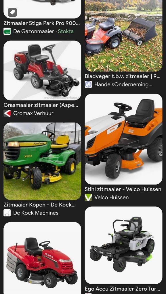 ZITMAAIER GEZOCHT - RIDE ON MOWER, Tuin en Terras, Zitmaaiers, Ophalen