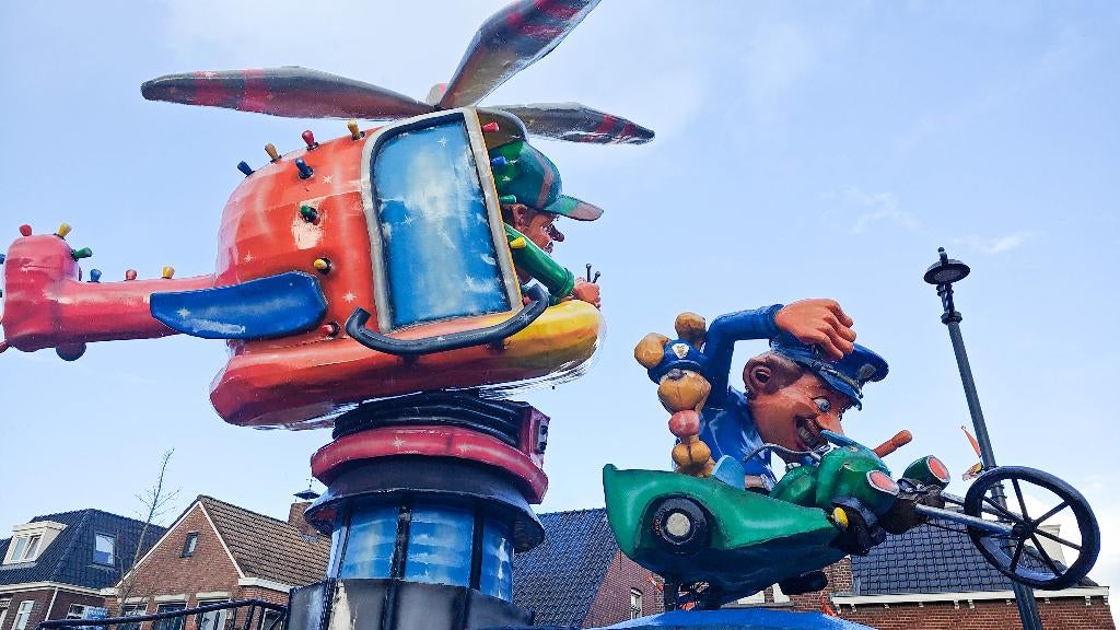 Grote Feestelijke Helikopter Carnavalswagen, Ophalen, Gebruikt, Feestartikel, Carnaval