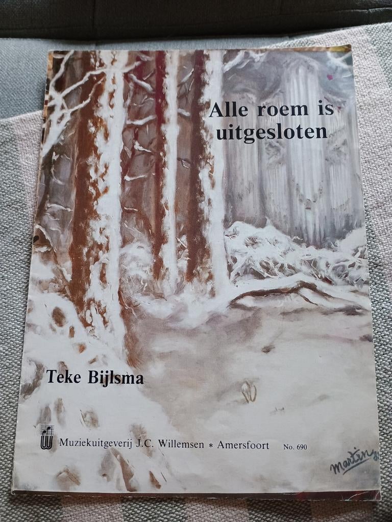 Alle roem is uitgesloten - bladmuziek, Ophalen of Verzenden, Gebruikt, Religie en Gospel, Orgel