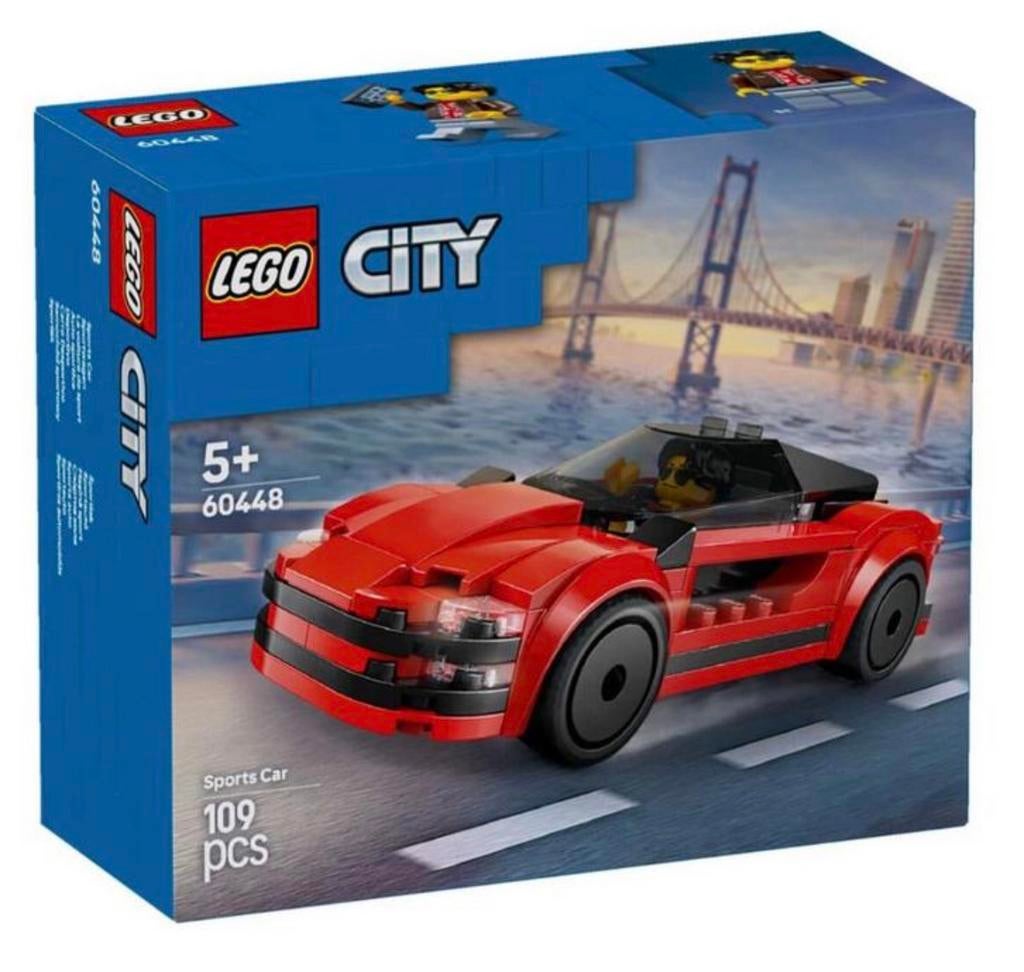 Nieuw: LEGO City 60448: Red Sports Car/ Rode Sportwagen, Ophalen of Verzenden, Nieuw, Complete set, Lego