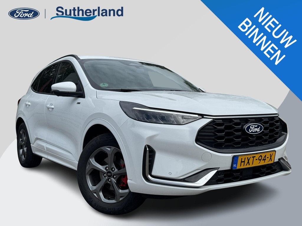 Ford Kuga 2.5 PHEV ST-Line X | 243 PK | Winter Pack | Elektr, 14 kWh, Gebruikt, Leder en Stof, Wit