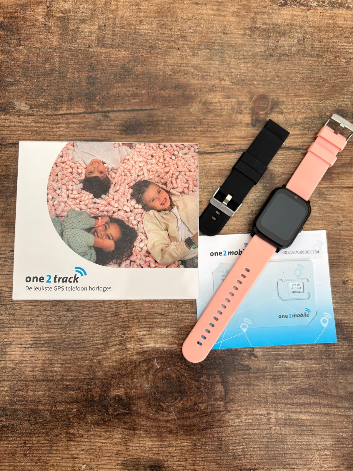 One2track Connect Next GPS telefoon horloge, Verzenden, Zo goed als nieuw, Roze, GPS