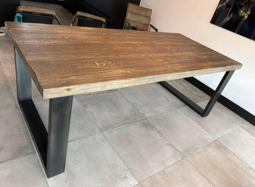 Eettafel, Huis en Inrichting, Ophalen, 200 cm of meer, 50 tot 100 cm, Zo goed als nieuw