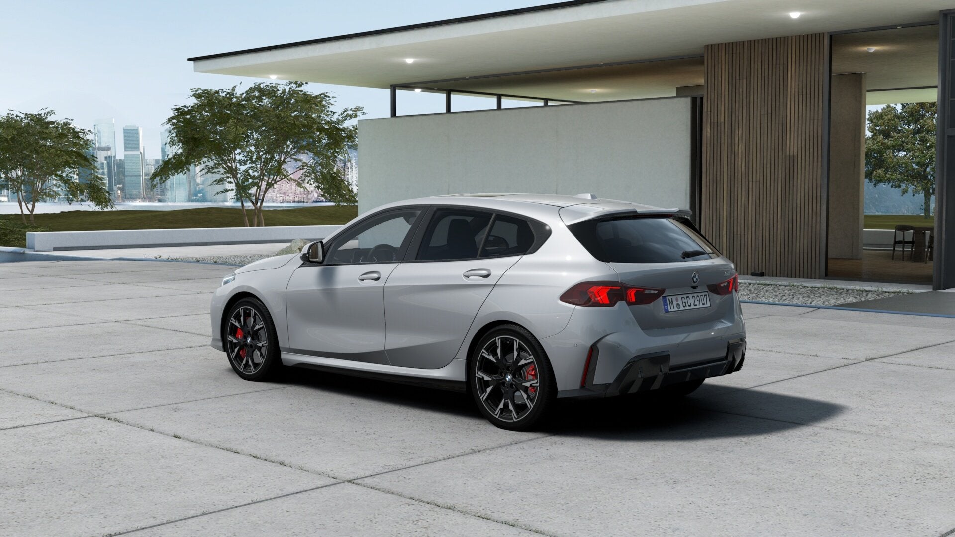 BMW 1 Serie 120 M Sport Automaat / Panoramadak / Sportstoele, Auto's, Dealer onderhouden, Zwart, 156 pk, Automatische klimaatregeling