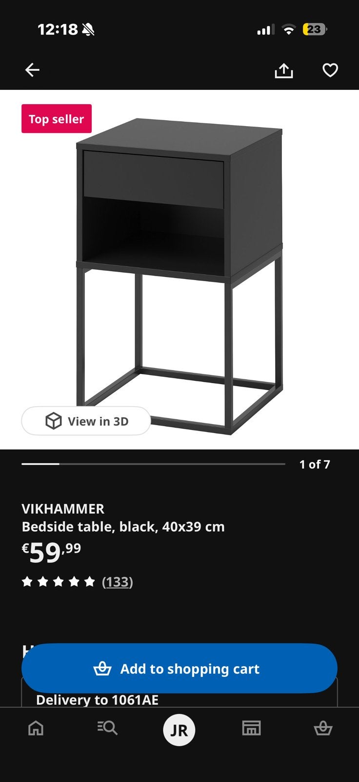 Bedside table, Ophalen, Gebruikt