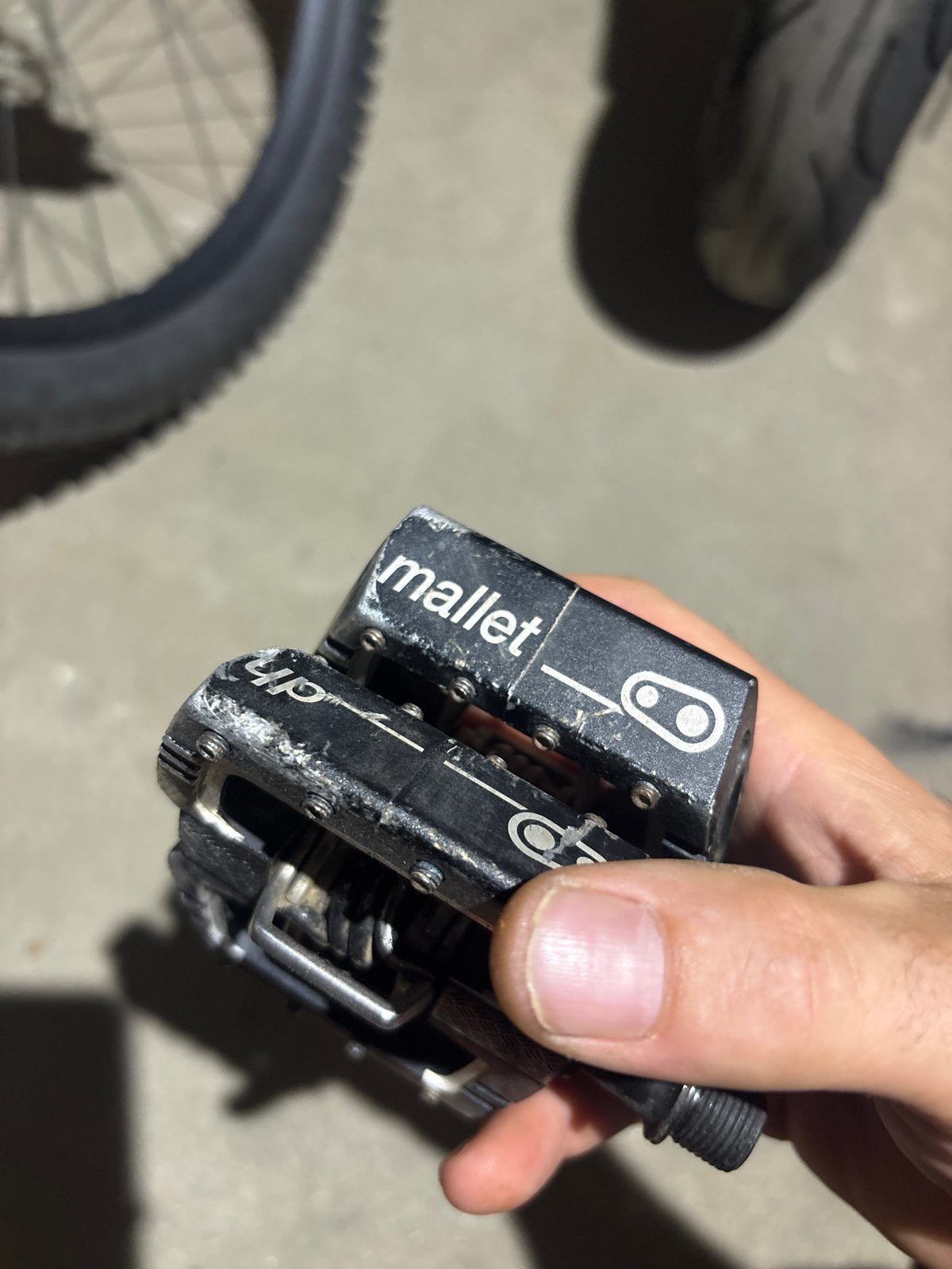 Crankbrothers Mallet MTB pedalen - Gebruikt, Crankstel of Pedalen, Gebruikt, Ophalen of Verzenden, Aluminium