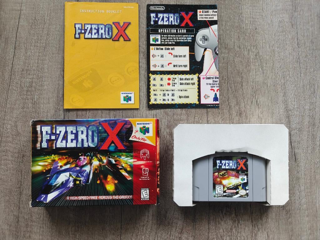 F-Zero X N64 (NTSC), Spelcomputers en Games, Games | Nintendo 64, Gebruikt, 1 speler, Racen en Vliegen, Ophalen of Verzenden