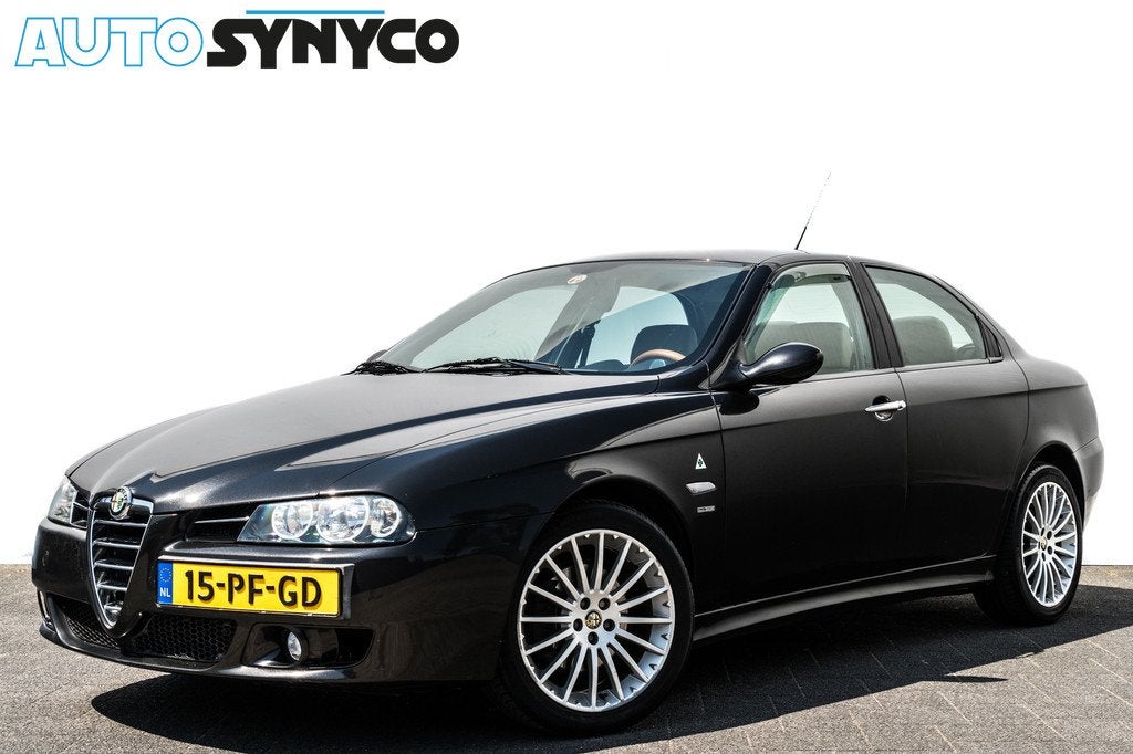 Alfa Romeo 156 2.0 JTS Progression | 2e Eigenaar | Leder | R, Gebruikt, Beige, Automatische klimaatregeling, Zwart