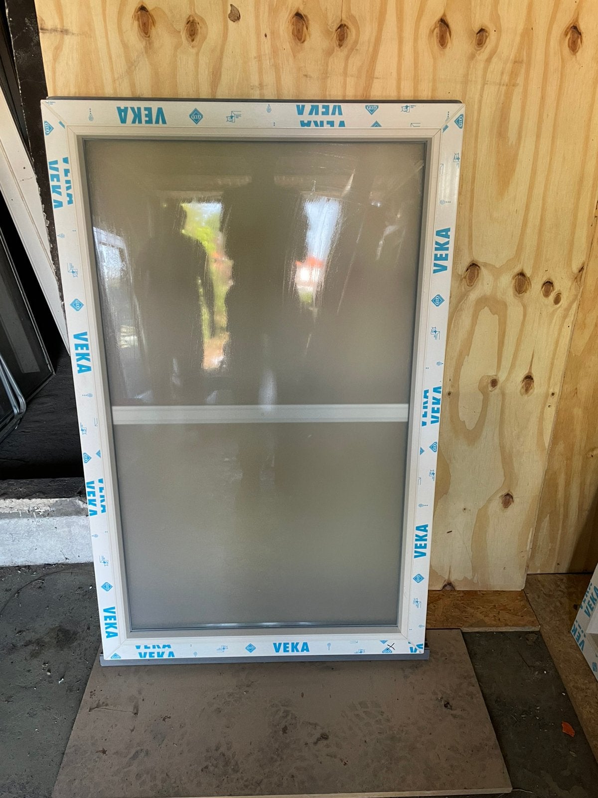 Nieuw Veka kunststof vast glas kozijn, Doe-het-zelf en Verbouw, Kunststof, Raamkozijn, Zo goed als nieuw, Ophalen