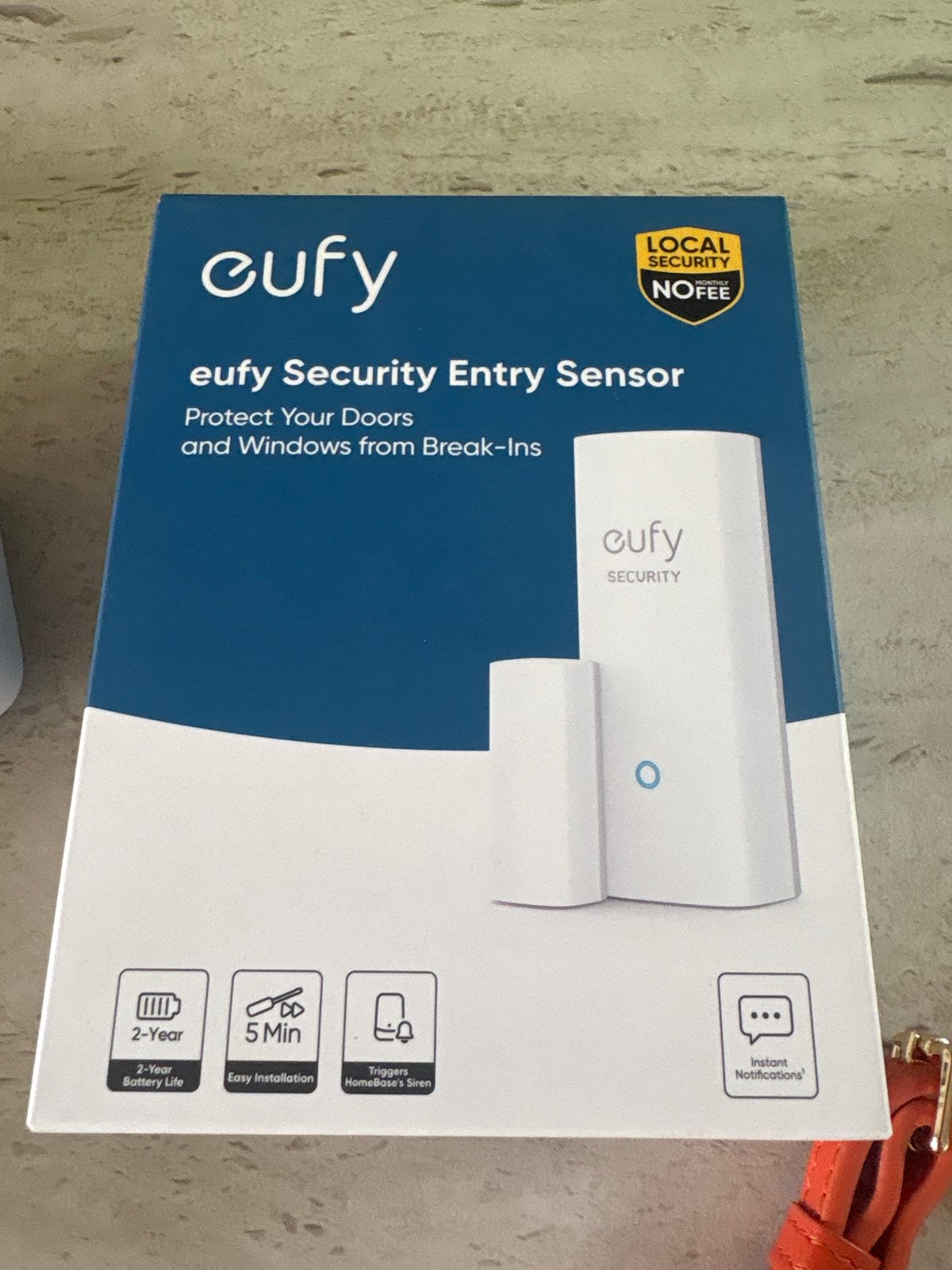 Nieuwe Eufy Security Entry Sensor - Deur/Raam Beveiliging, Ophalen, Detector, Sensor of Melder, Raam of Deur, Nieuw