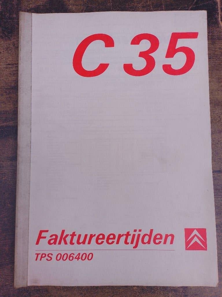 Citroen C35  dealer faktureertijden katalogus, Verzenden, Gelezen, Citroën