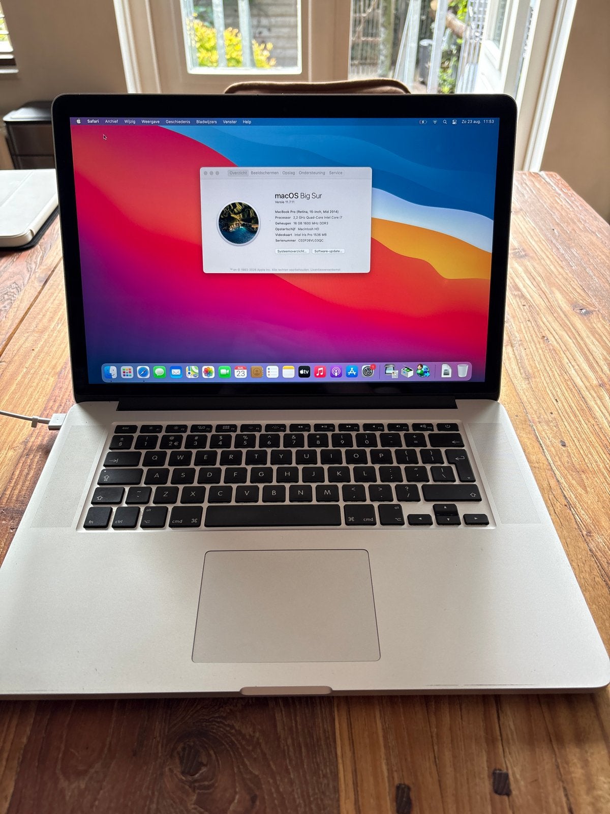 MacBook Pro 15" Retina Mid 2014 - 16GB/i7 - Nette staat, Gebruikt, 256 GB, 2 tot 3 Ghz, 15 inch