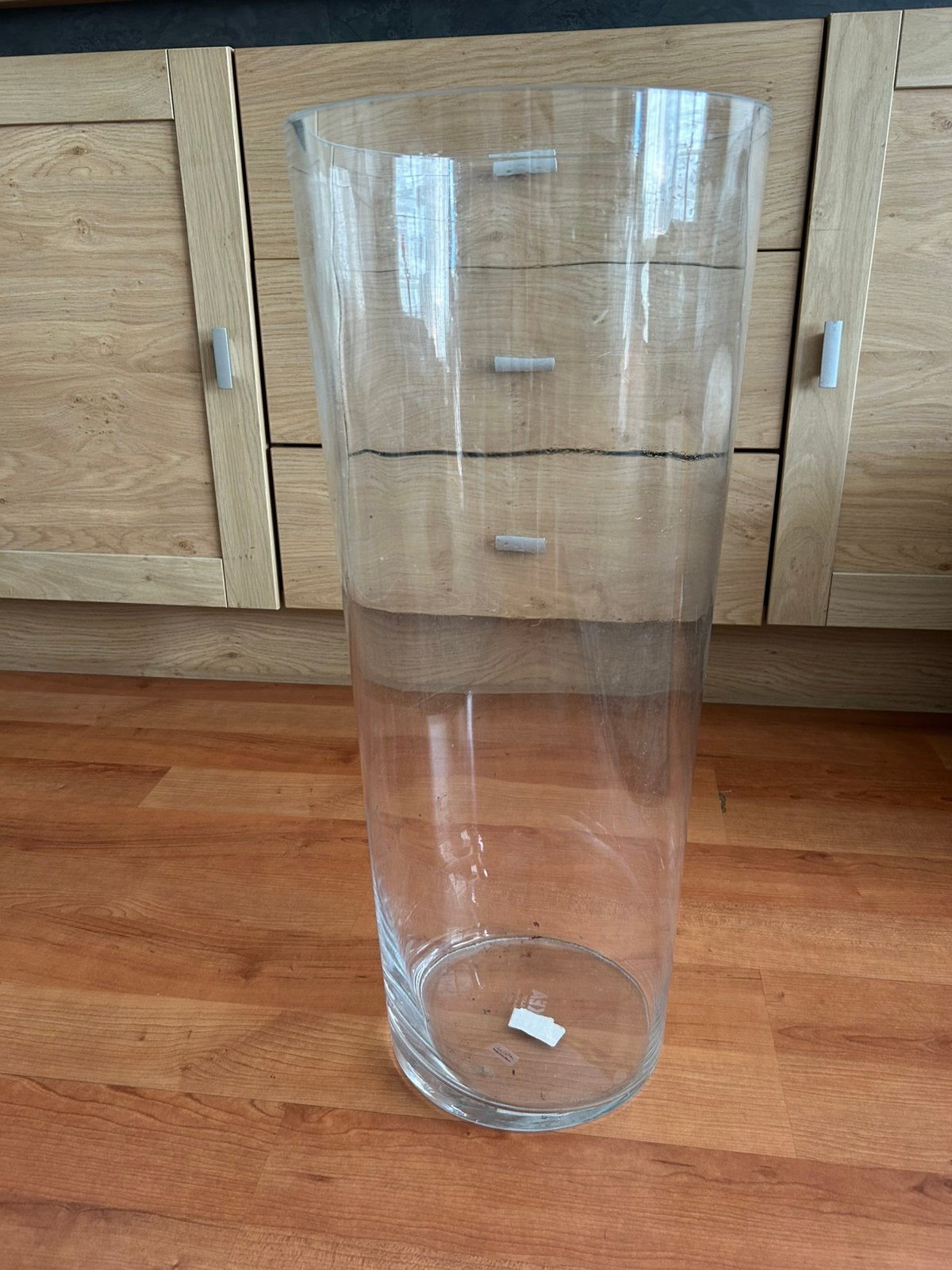Glas vaas, Huis en Inrichting, Woonaccessoires | Vazen, Ophalen, Zo goed als nieuw, Glas