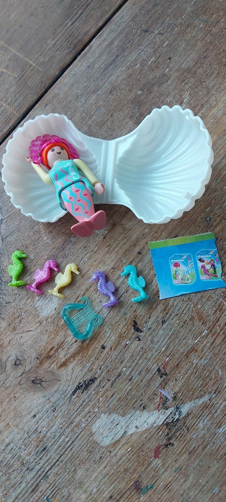 Playmobil Zeemeermin met schelp en zeepaardjes, Ophalen of Verzenden
