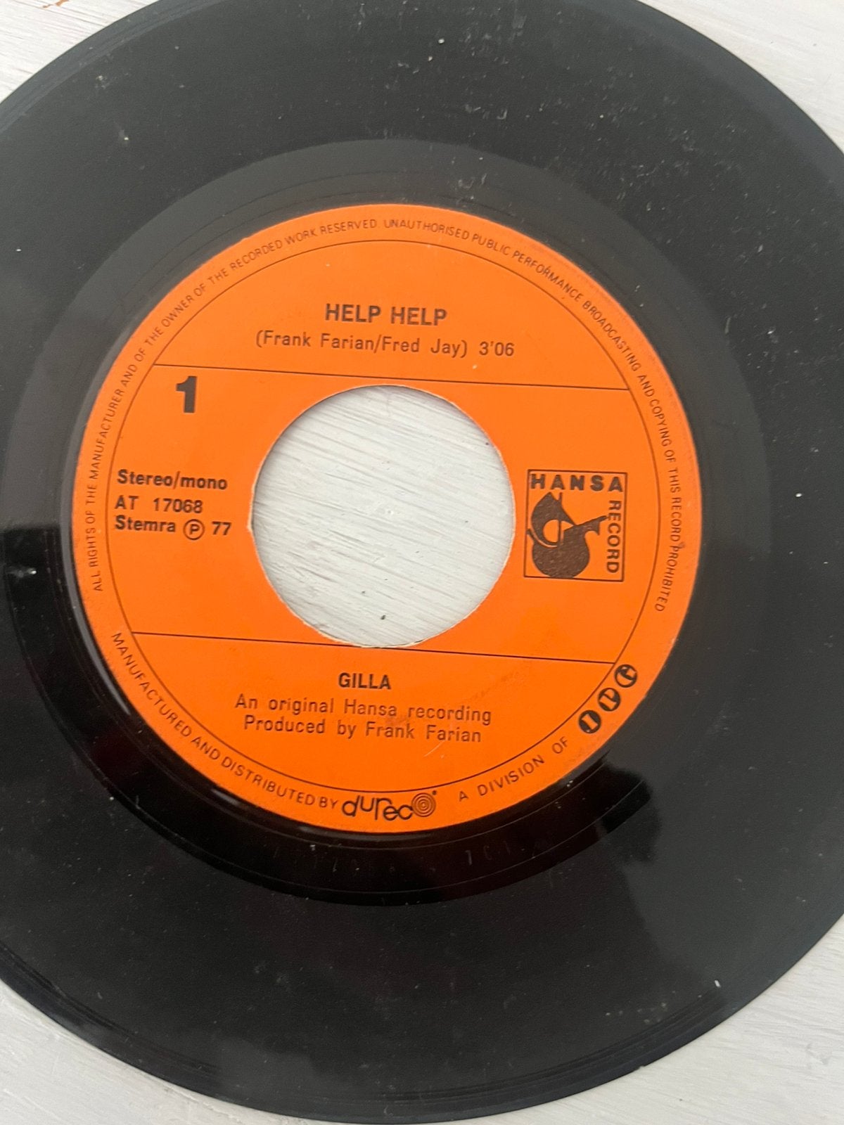 Gilla - help help, Ophalen of Verzenden