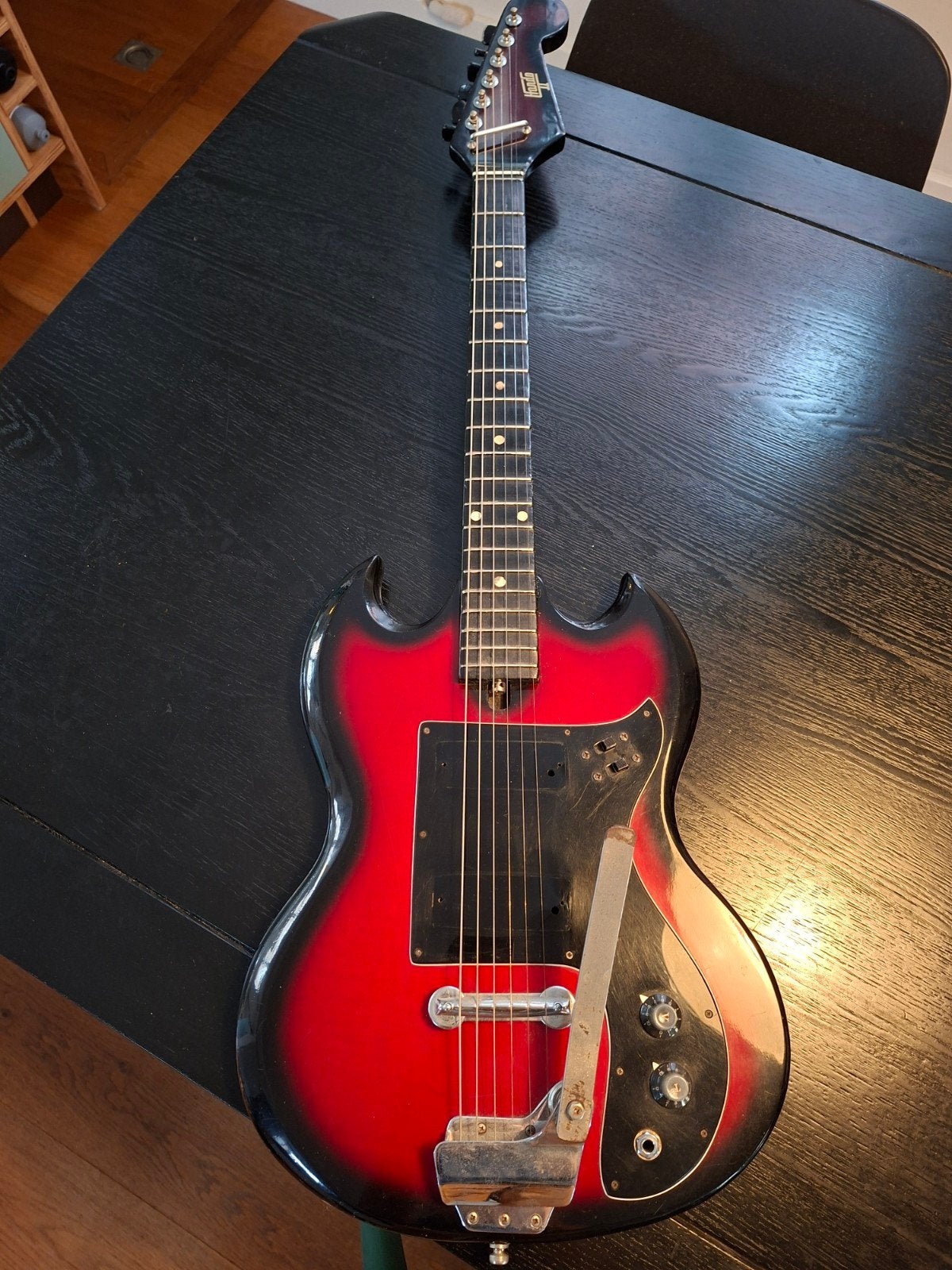Hondo II project gitaar, Ophalen of Verzenden, Gebruikt, Elektrische gitaar