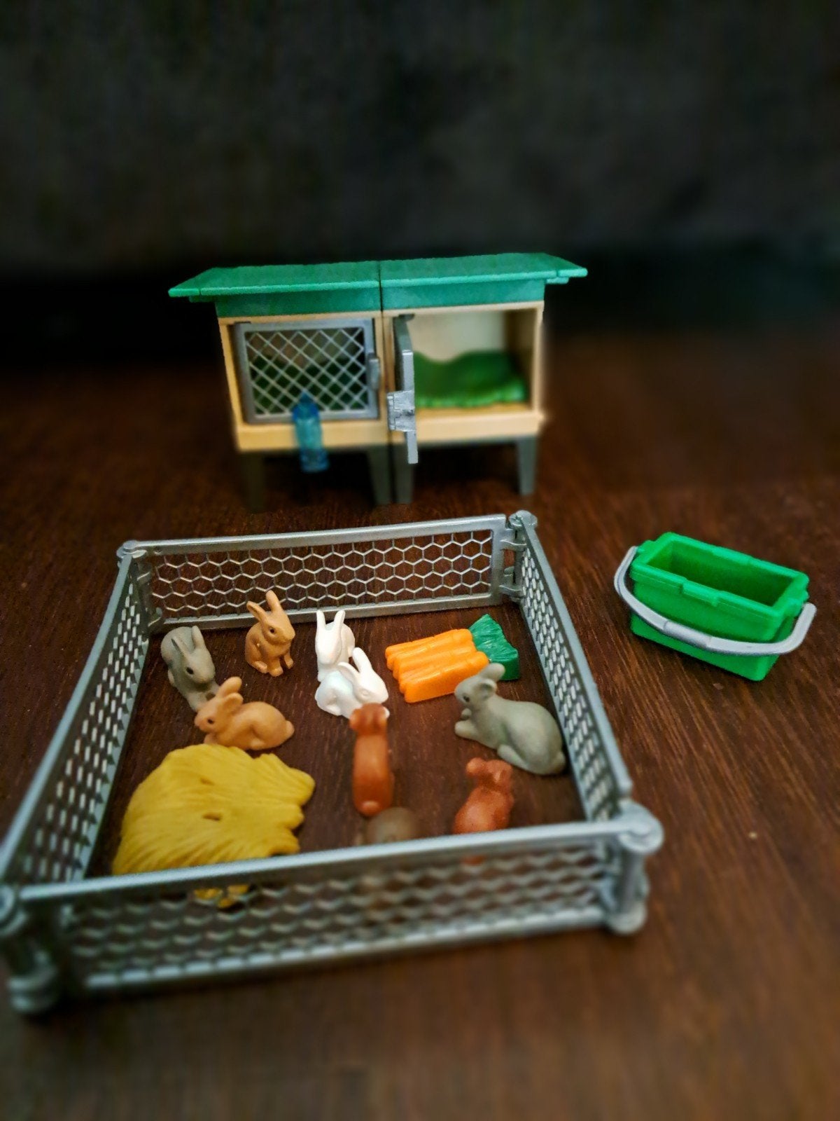 Playmobil Konijnenhok met Konijnen en Accessoires, Ophalen of Verzenden, Gebruikt, Jongen of Meisje