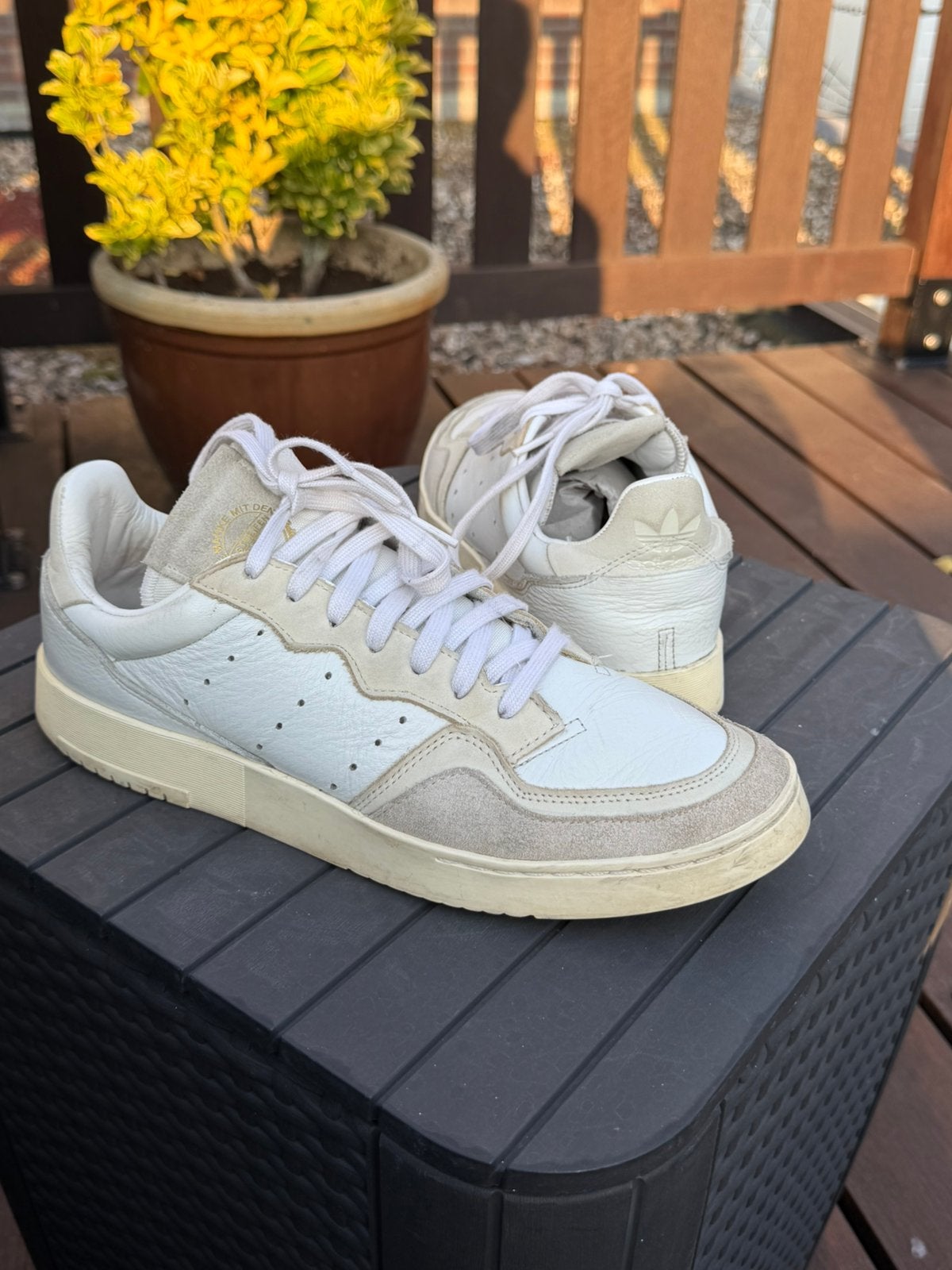 Adidas Originals Supercourt Off White - Maat 44 2/3, Kleding | Heren, Schoenen, Ophalen of Verzenden, Zo goed als nieuw, Zwart