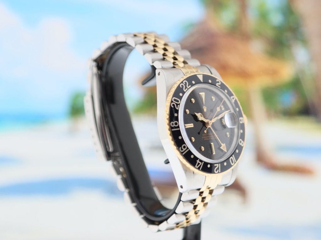 Vintage Rolex GMT Master Nipple 1979 Rolex service 05-2026, Sieraden, Tassen en Uiterlijk, Horloges | Heren, Overige materialen