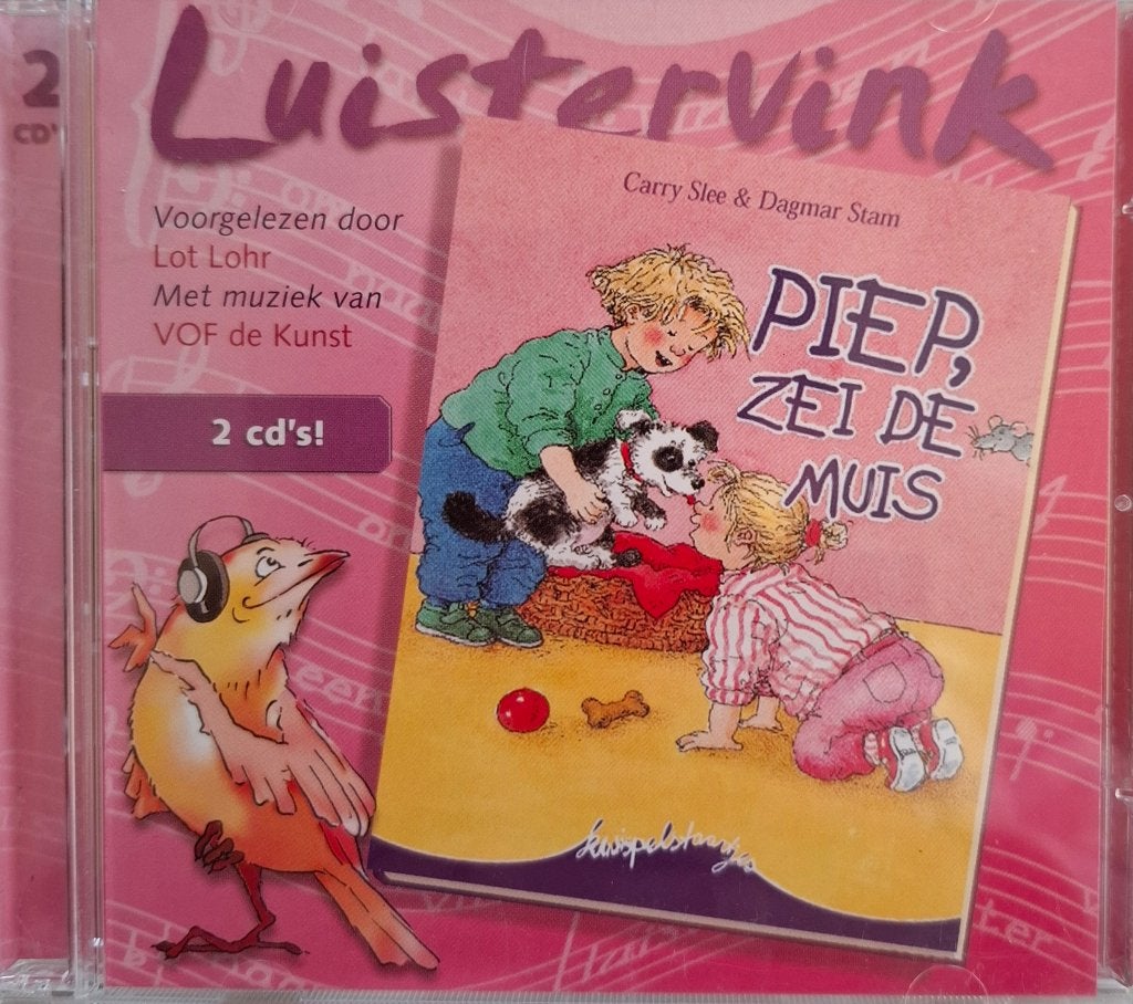Luistervink Piep, zei de muis 2 CD KRASVRIJ, Ophalen of Verzenden
