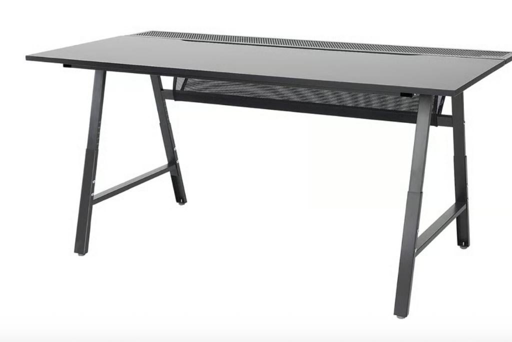 Big home office / gaming desk 160x80, Ophalen, Zwart, 160 cm, Hout