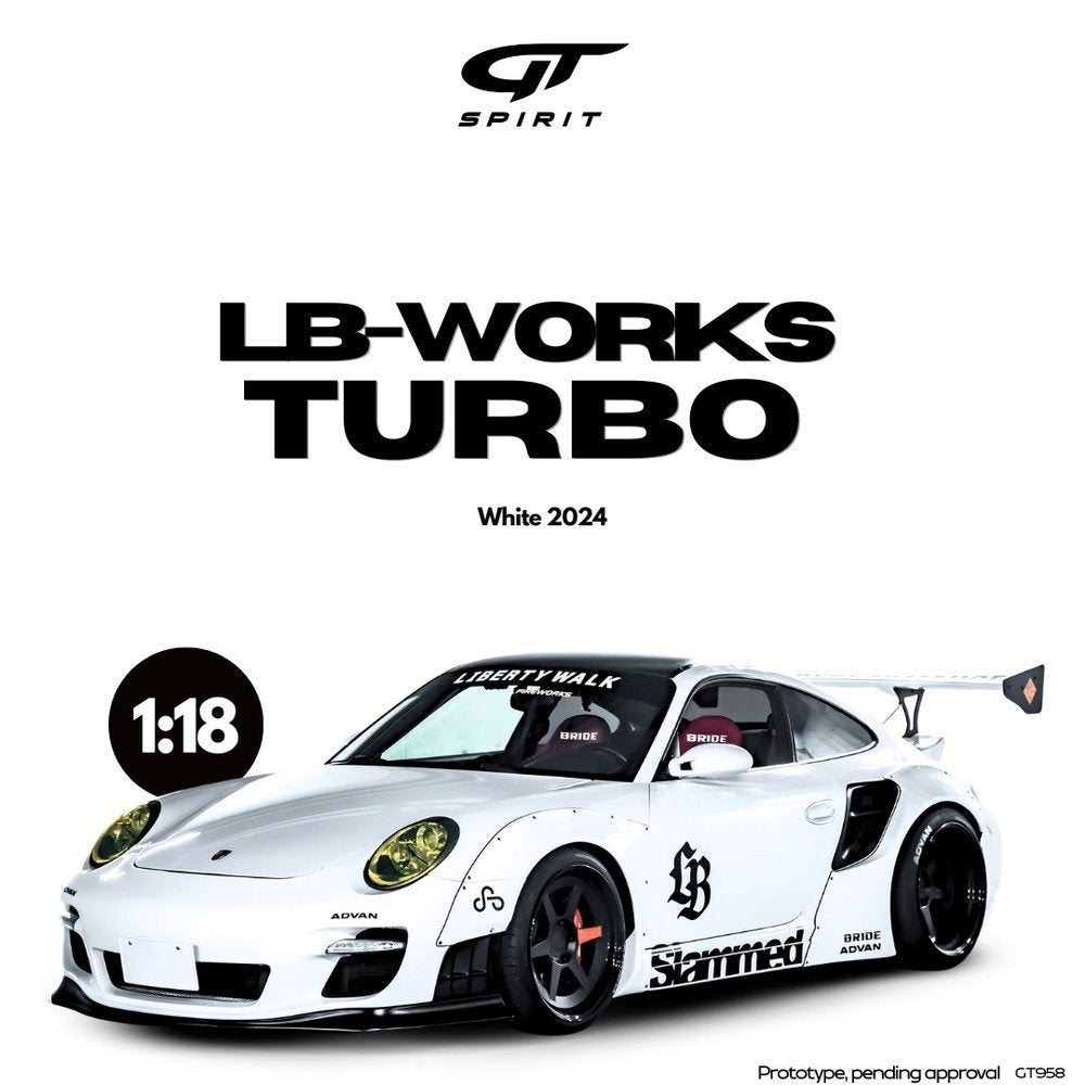 Gt Spirit Porsche 911 (997) Turbo LB Works 1/1200 1:18 Nieuw, Hobby en Vrije tijd, Modelauto's | 1:18, Ophalen of Verzenden, Nieuw
