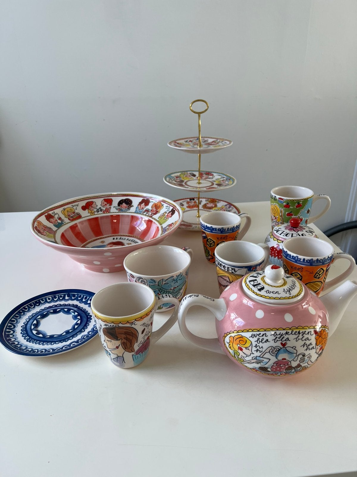 Blond Amsterdam servies (zie de foto), Huis en Inrichting, Keuken | Servies, Ophalen of Verzenden, Aardewerk, Blond Amsterdam