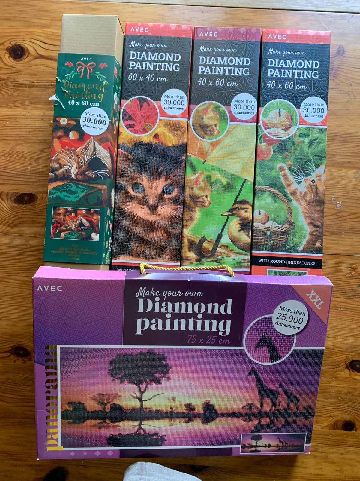 5x diamand painting nieuw nog te maken, Hobby en Vrije tijd, Ophalen of Verzenden, Nieuw, Diamond painting