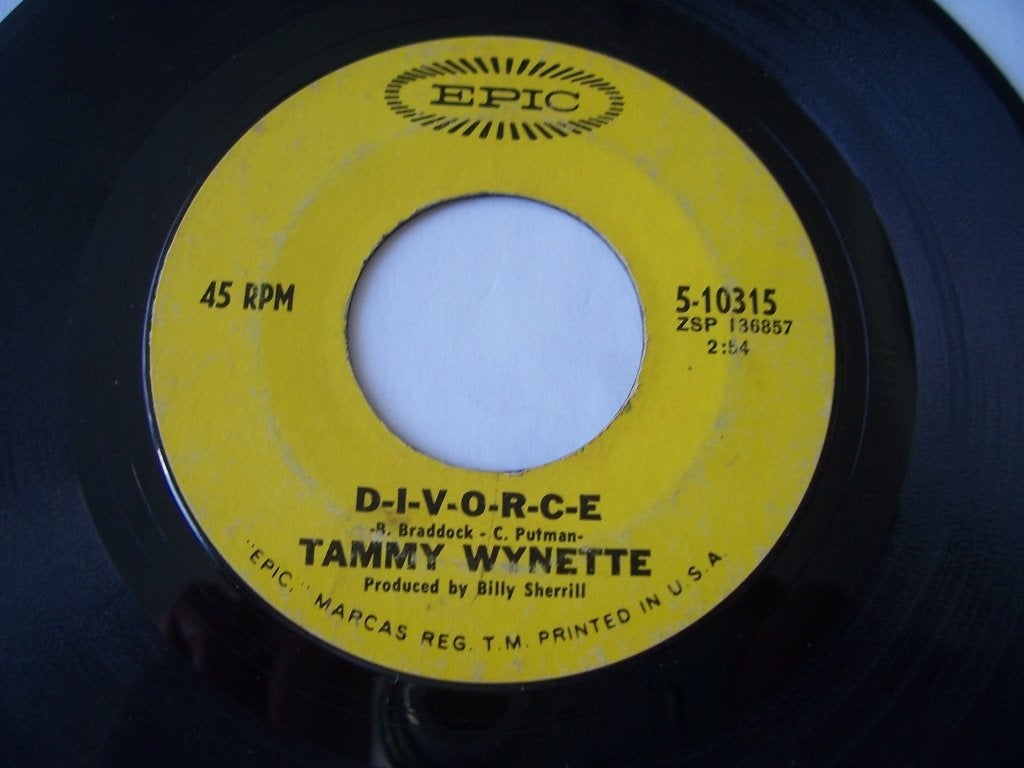 Tammy Wynette / Epic 10315 / D-I-V-O-R-C-E, Gebruikt, Verzenden, Overige genres, 7 inch