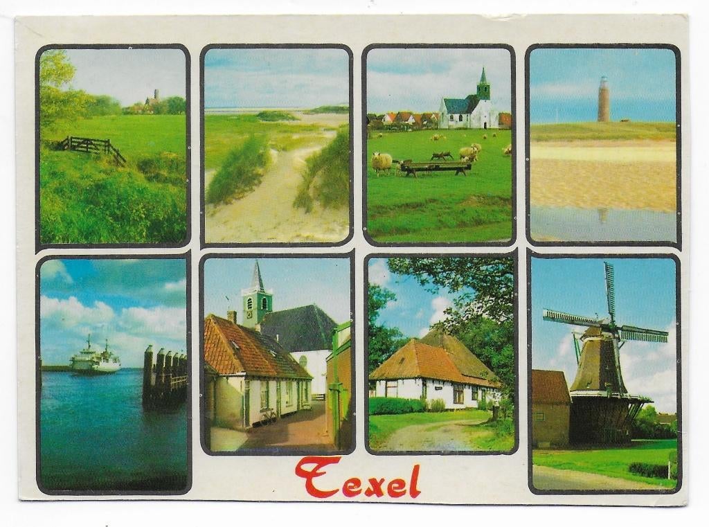 Texel gelopen Ansichtkaart (B2445), Ophalen of Verzenden, 1980 tot heden, Gelopen, Waddeneilanden
