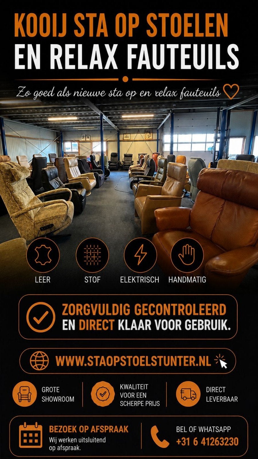 Kooij sta op stoelen en relax fauteuils direct leverbaar*, Diverse fabrikanten, Overige kleuren, Modern, Comfort, Ergonomisch