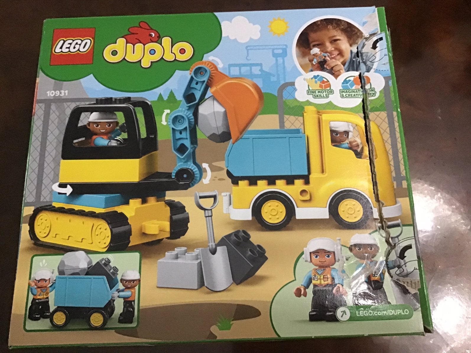 Duplo nr.10931Graafmachine en truck voor 15,00 euro, Ophalen of Verzenden, Zo goed als nieuw, Duplo