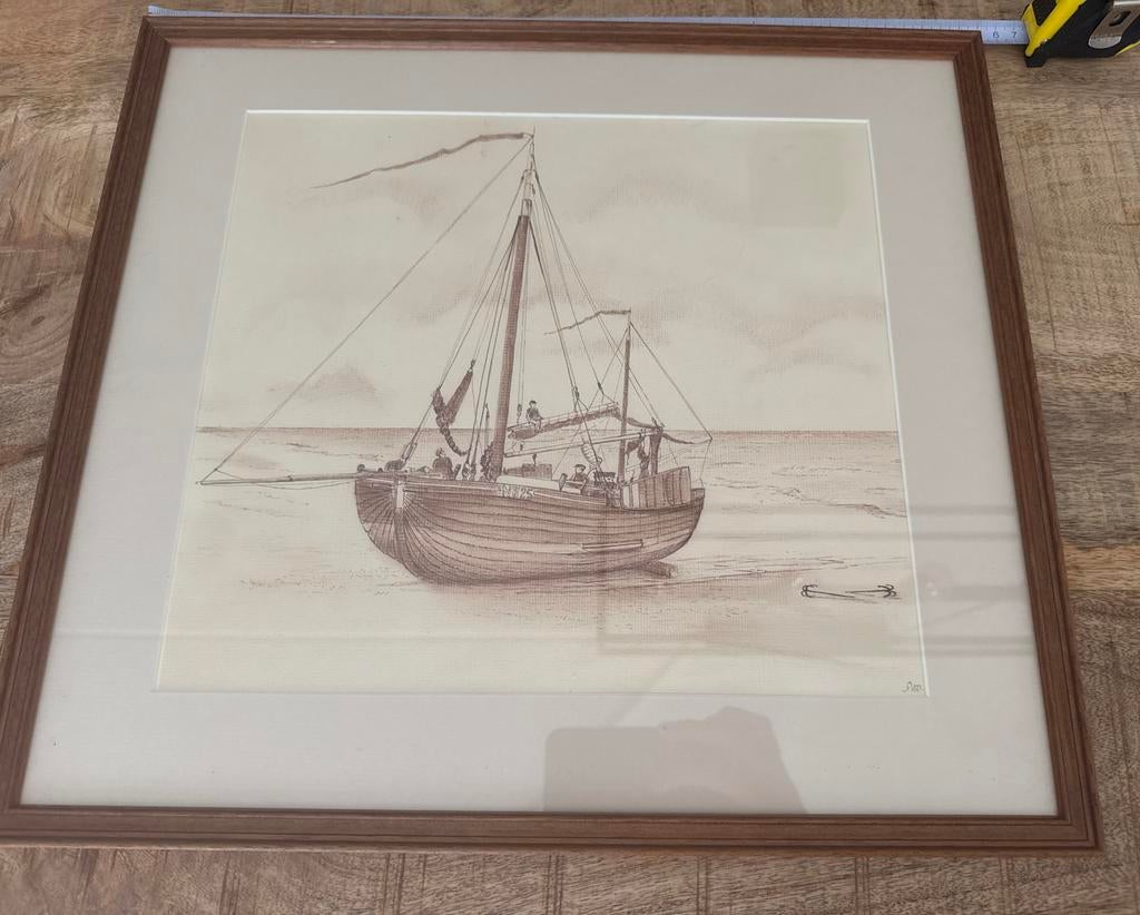 Zeefdruk NW25 bomschuit 44x40 cm, Ophalen