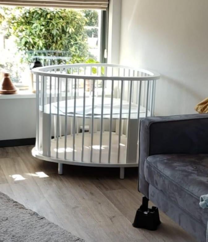 Bopita Tripus box met 3 maatwerk boxkleden, Ophalen, Gebruikt, Driehoekig, In hoogte verstelbaar