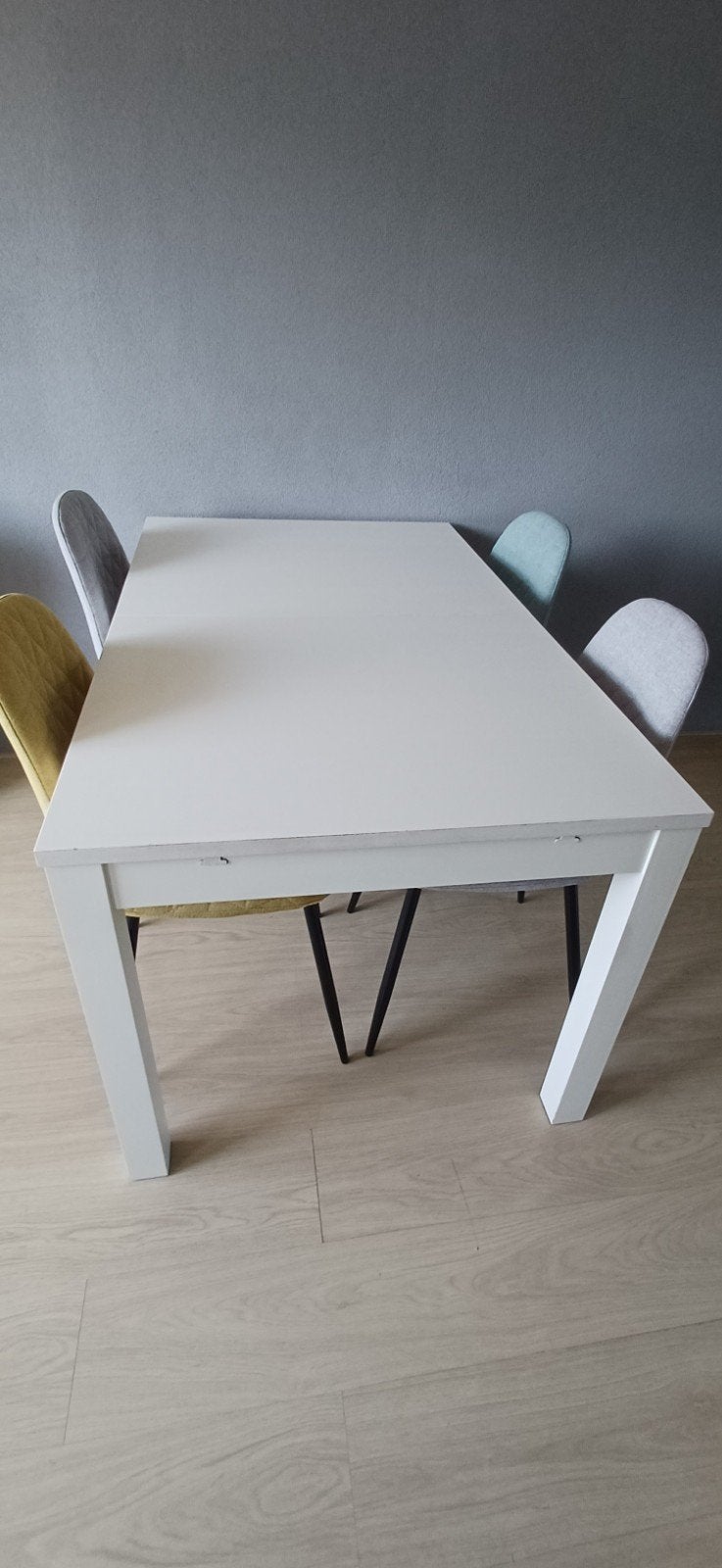 Uitschuifbare eettafel van ikea, Ophalen, Gebruikt, 200 cm of meer, 50 tot 100 cm