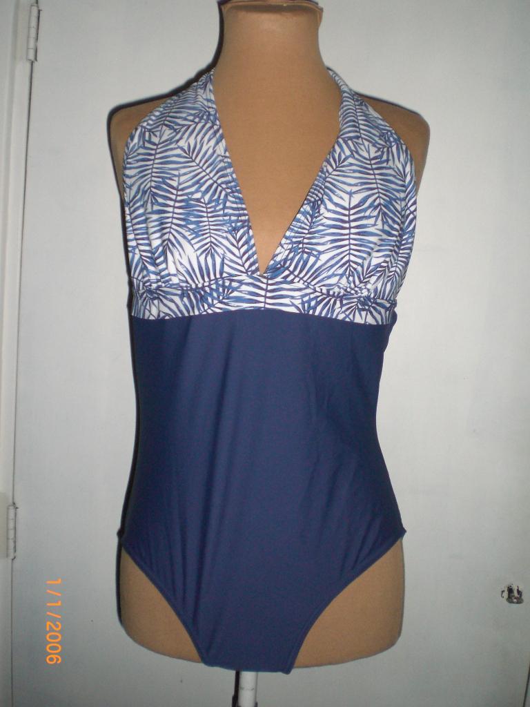 badpak maat XL, Verzenden, Zo goed als nieuw, Blauw, Badpak