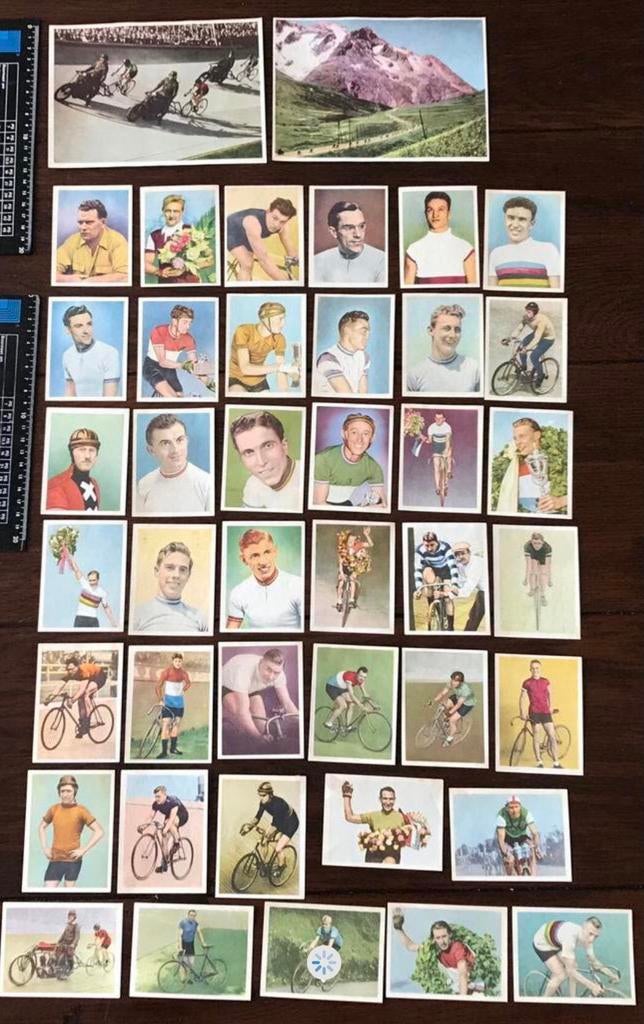 42 Oude Wielrenners Plaatjes, Ophalen of Verzenden, Zo goed als nieuw, Poster, Plaatje of Sticker