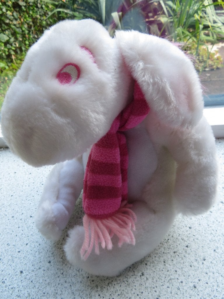 Ijoor Yjoor wit velours roze sjaal Walt Disney Company, Ophalen of Verzenden, Winnie de Poeh of vrienden, Zo goed als nieuw, Knuffel