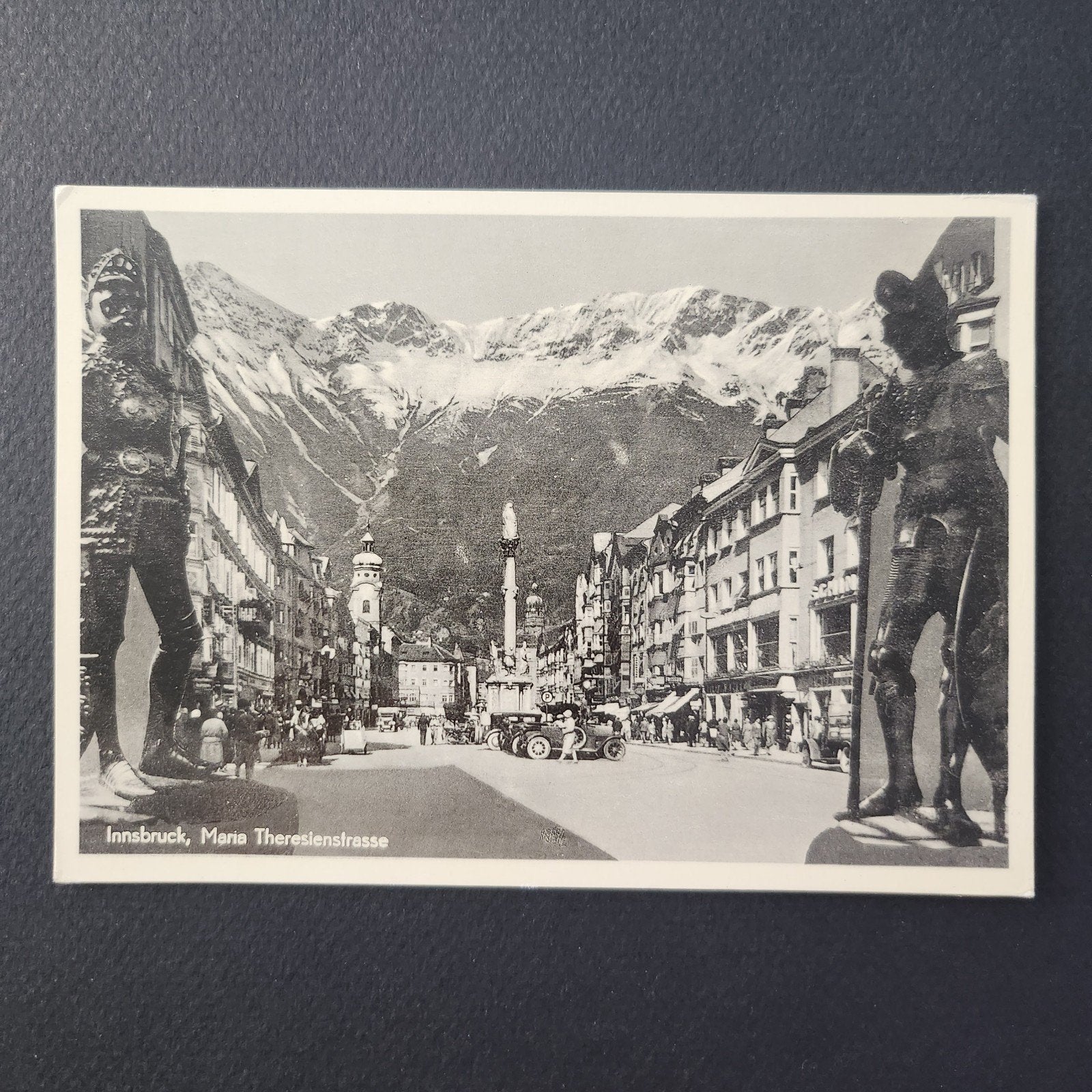Echte foto kaart Innsbruck Maria Theresienstrasse Oostenrijk, Verzenden, 1920 tot 1940, Ongelopen, Oostenrijk