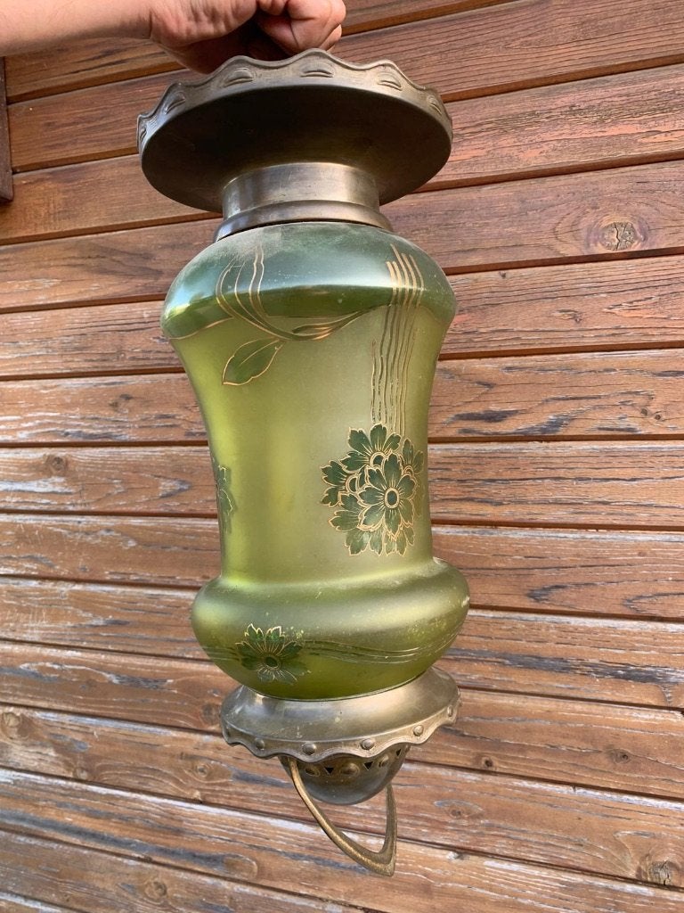 Jugendstil hanglamp, Ophalen of Verzenden