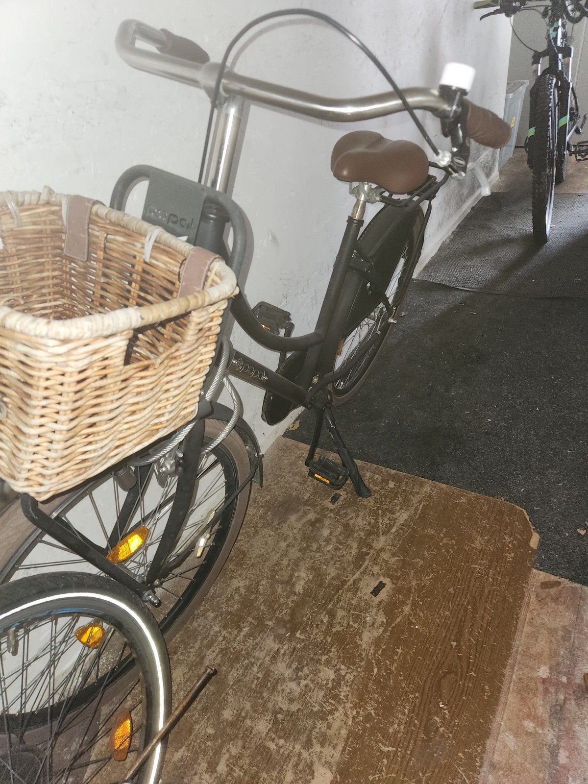 Popal Daily Dutch Basic fiets met mand en slot, Ophalen of Verzenden, Gebruikt, Overige merken