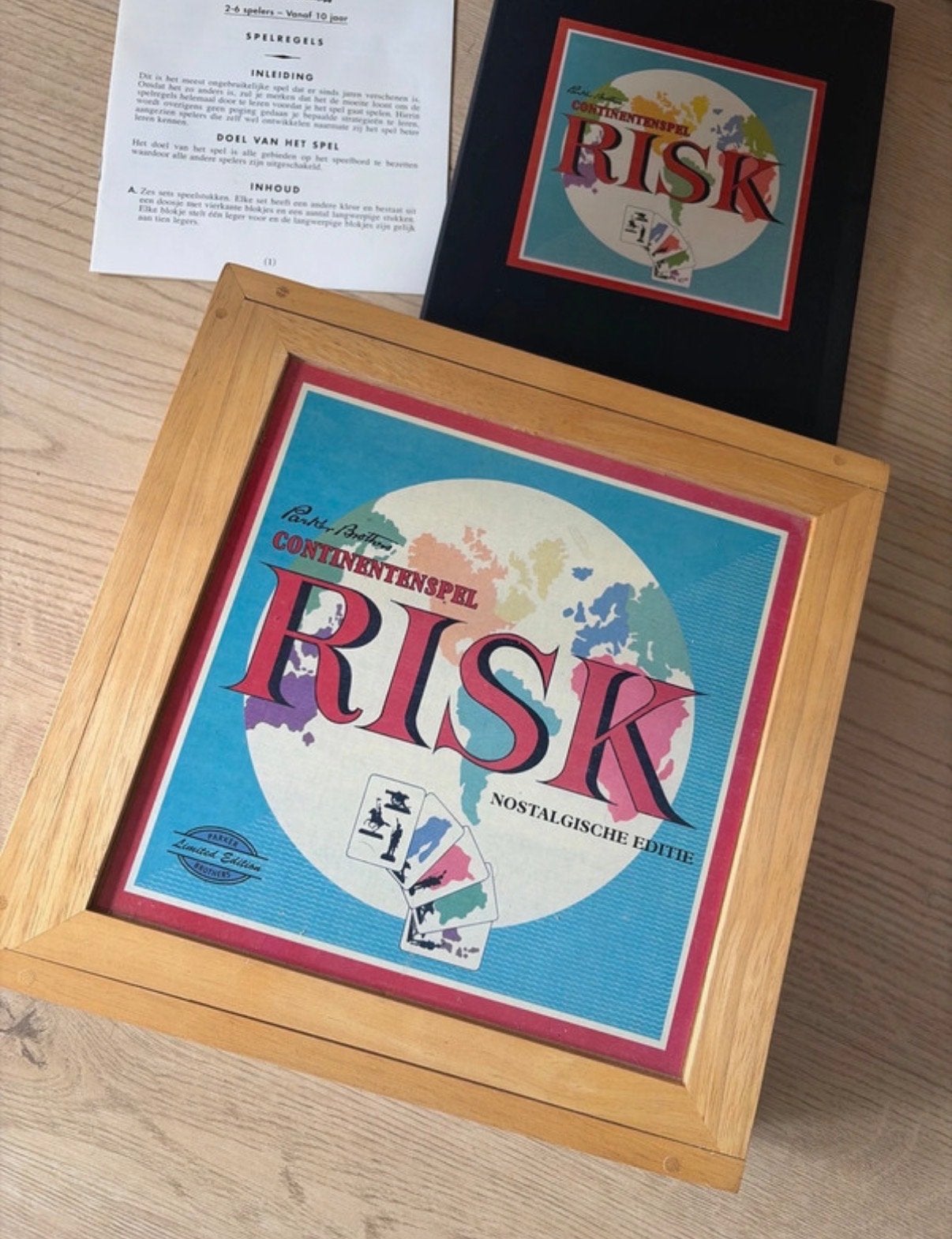 Risk Continentenspel - Nostalgische Editie, Hobby en Vrije tijd, Drie of vier spelers, Ophalen of Verzenden, Zo goed als nieuw