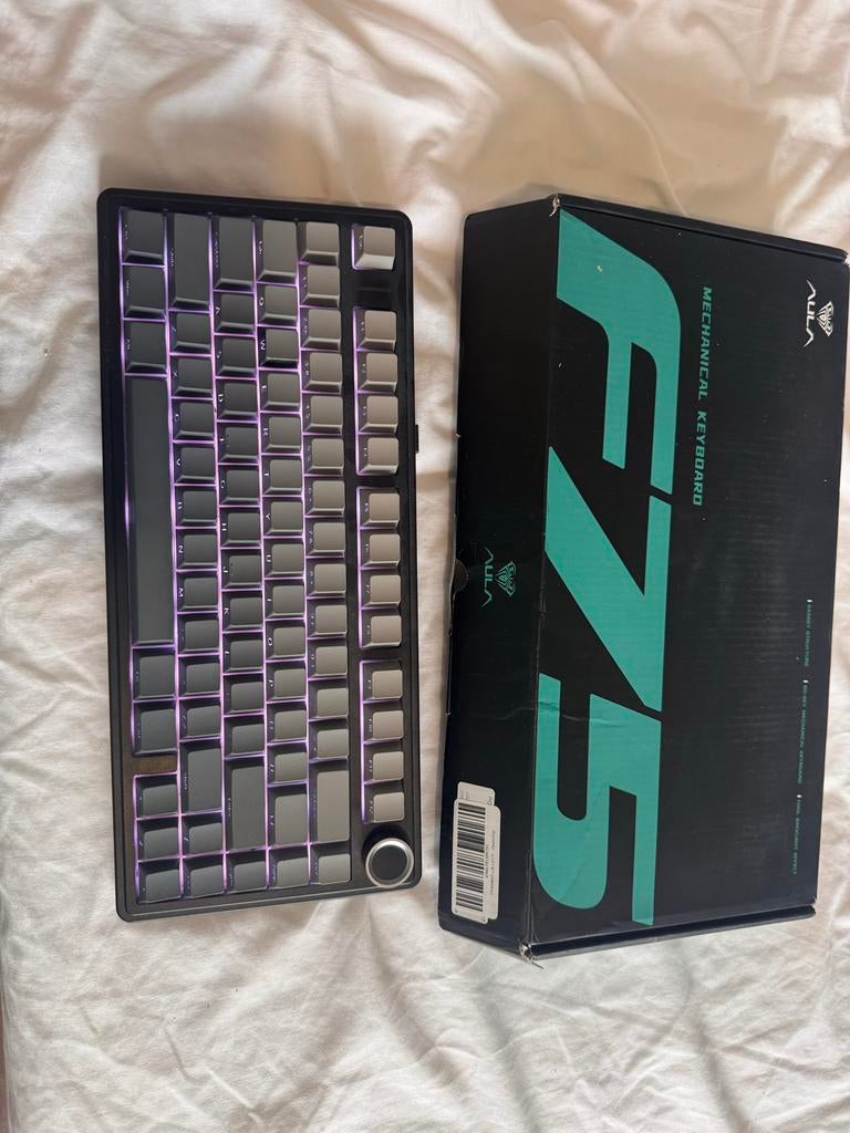 AULA F75 Pro mechanisch gaming toetsenbord, Gaming toetsenbord, Ophalen of Verzenden, Zo goed als nieuw, Draadloos