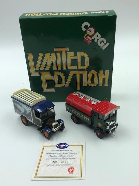 Giftset Corgi Limited Edition D9/1 Tank- en Bestelwagen, Ophalen of Verzenden, Zo goed als nieuw, Bus of Vrachtwagen, Corgi