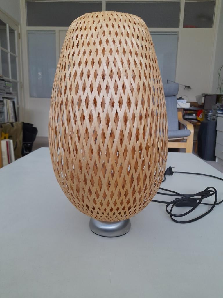 Lamp rotan Boja Ikea (2X) - zgan, Ophalen, Zo goed als nieuw